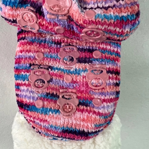 The Comfy Sleeper Sock Multicolor Slipper Socks cozy warm socks 6-10 NWT - Picture 7 of 10